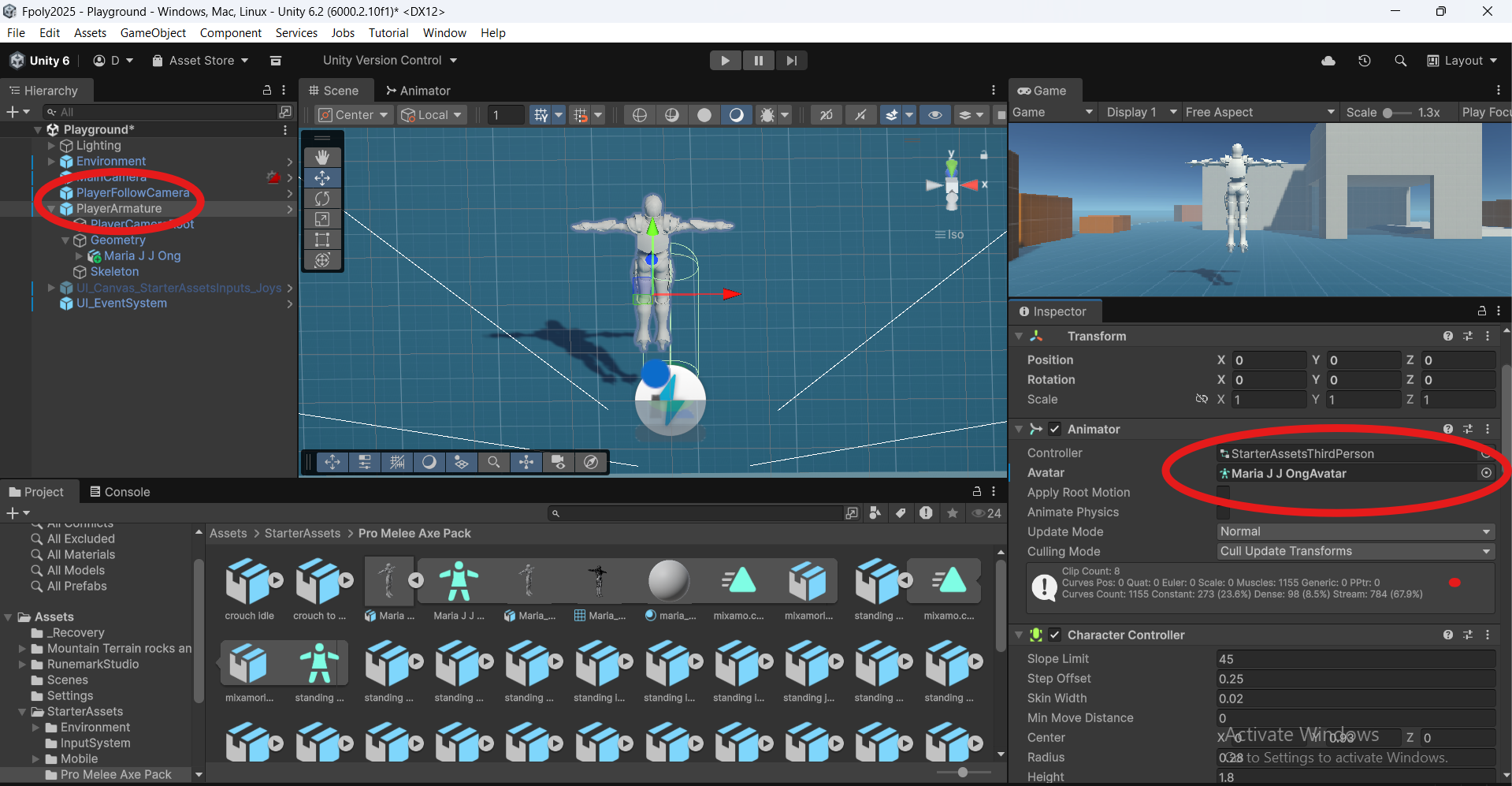 Hướng dẫn tích hợp animation, sự kiện trên animation – Unity 3D – Bài 2